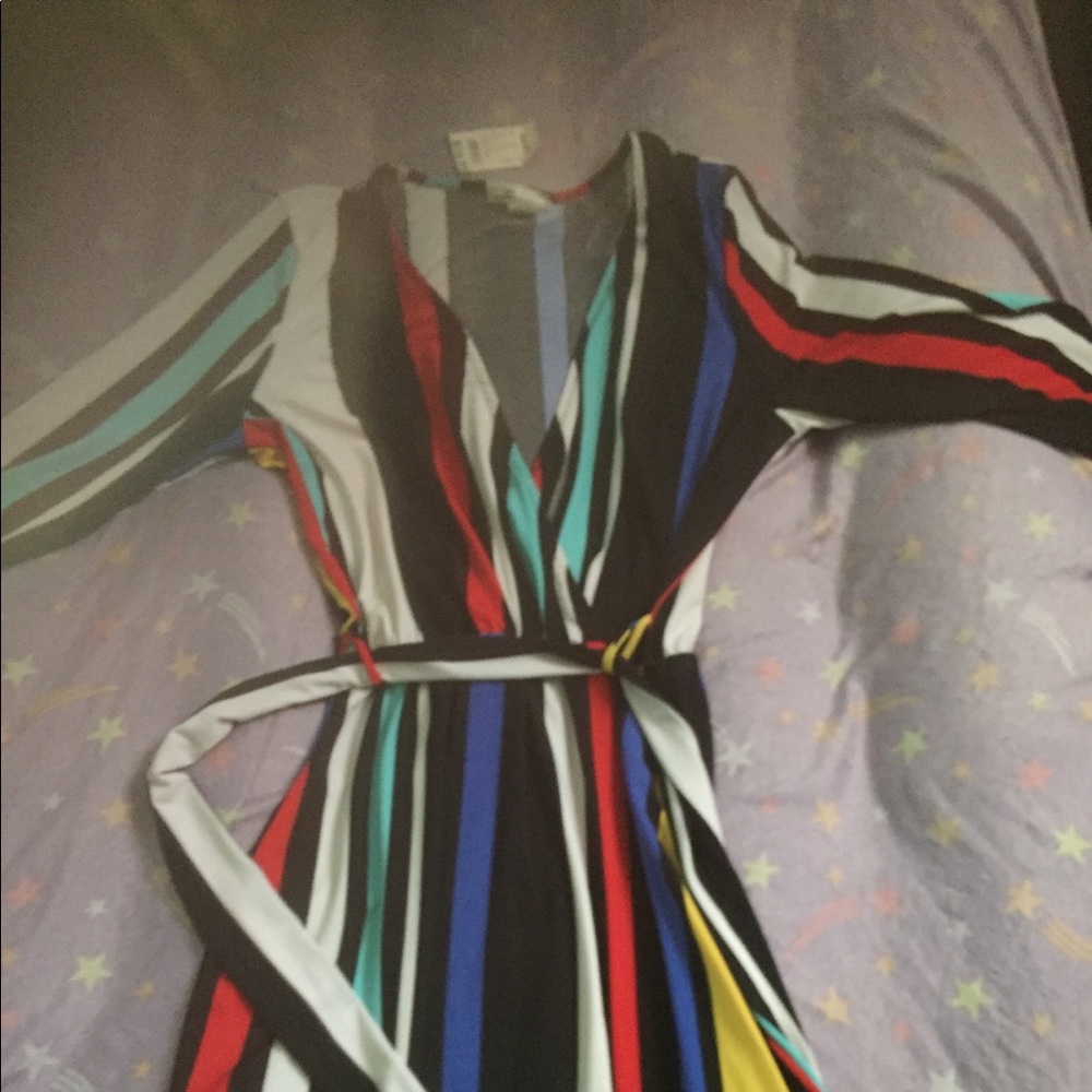 Colorful maxi stretch dress